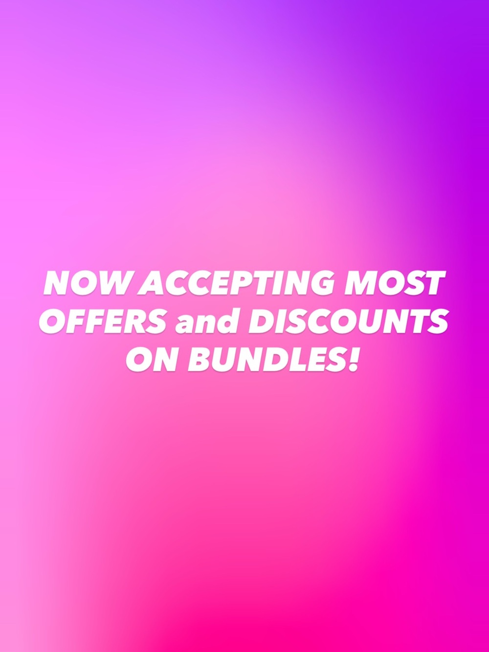 TRYING TO SELL ALL! ACCEPTING OFFERS AND SENDING DISCOUNTS ON BUNDLES!